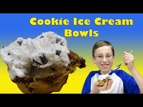 How To Make Chocolate Chip Cookie Ice Cream Bowls DIY Dessert | CollinTV