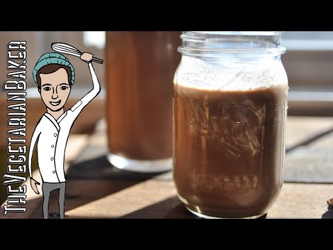 How To Make Chocolate Hazelnut Milk | Drinkable Nutella | TheVegetarianBaker