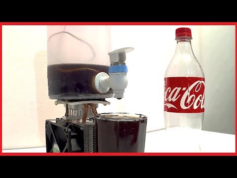 How To Make Coca Cola Soda Cooler Dispenser Fountain Machine  | DIY | Life Hacks | Robogeeks