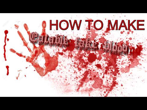 How To Make Eatable Fake Blood / DIY blood