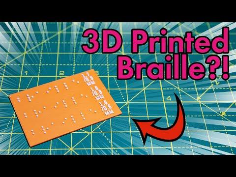 How To Make Fast and Easy 3D Printed Braille!