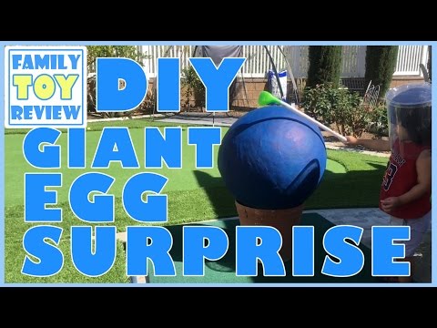 How To Make Giant Surprise Eggs with Surprise Toys Inside DIY Homemade Easter Egg Pinata Craft