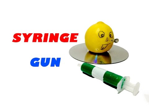 How To Make Gun From Syringe ( DIY Homemade Syringe Gun )