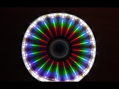 How To Make LED illusion Mirror Using CD at Home