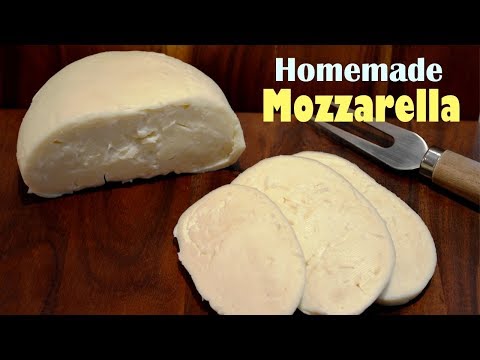 How To Make Mozzarella Cheese at Home - Simple Homemade Mozzarella Recipe