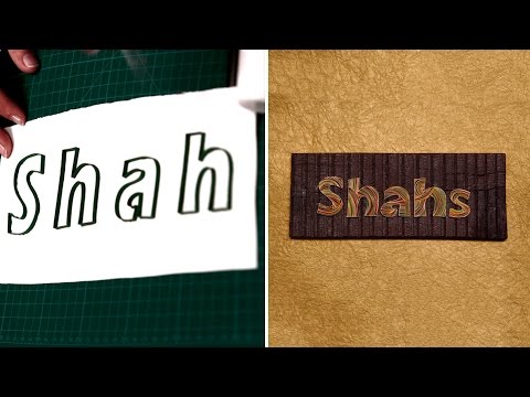 How To Make Personalized Name Plates : Outlining | DIY Quilled Paper Letter | Home Decor