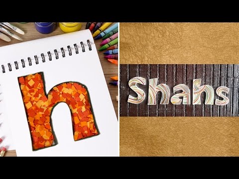 How To Make Personalized Name Plates With Confetti  | DIY Quilled Paper Letter | Home Decor