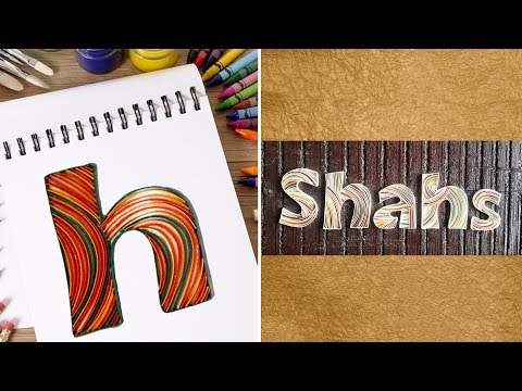 How To Make Personalized Name Plates With Quilling Paper Strips|DIY Quilled Paper Letter|Home Decor