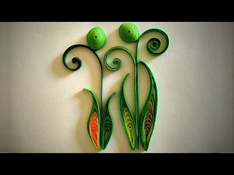 How To Make Quilled Leaves Using Paper Art Quilling - Part II