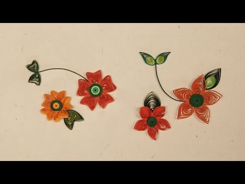 How To Make Quilling Flower Using Paper Art Quilling | Quilling Made Easy