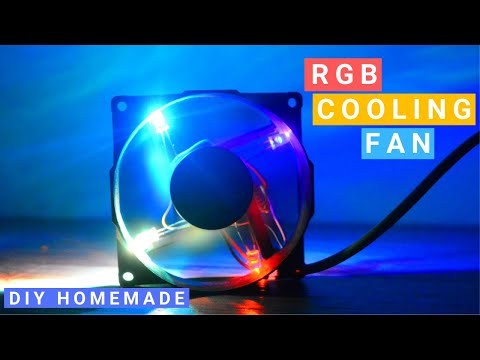 How To Make RGB LED Fan for Computer | RGB Led Computer Cooling Fan || Diwali Special Light||