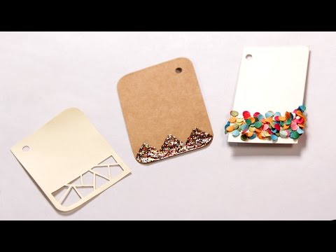 How To Make Simple Gift Tags | DIY Holiday Gift Tags