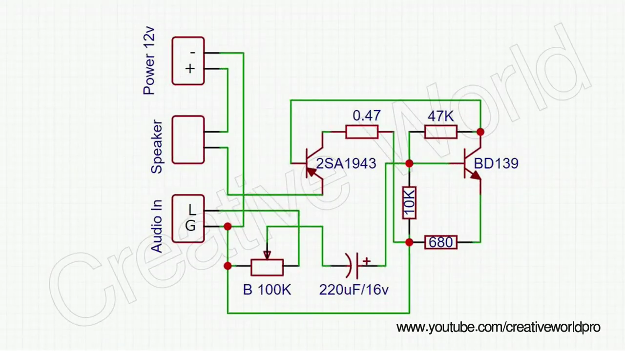 How To Make Sound System - New Amplifier Circuit.mp4_000120086.png