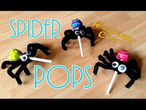 How To Make Spider Pops - Halloween Craft