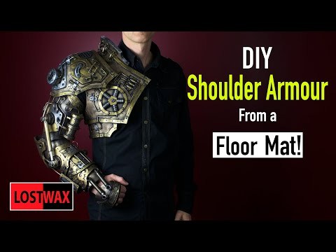 How To Make Steampunk Shoulder Armor. EVA Foam Armor Templates for Steampunk Costume Ideas