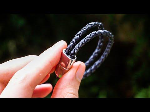 How To Make This Simple Double Braid Leather Bracelet