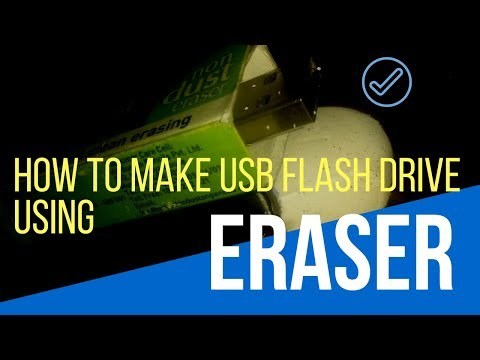 How To Make USB Flash Drive Using an Eraser | DIY USB Drive Case | HHW