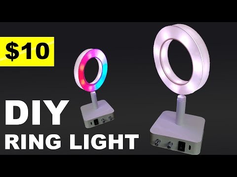 How To Make Your Own DIY Mini LED Ring Light!