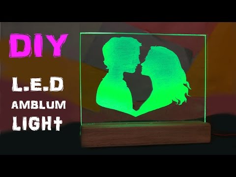 How To Make Your Own L.E.D Emblem Light With Self Made Stencil And Acrylic