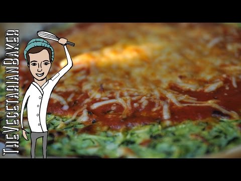 How To Make Zucchini Pizza Crust | Gluten-Free | TheVegetarianBaker