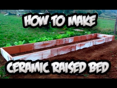 How To Make a Ceramic Raised Bed || Toni's Organic Vegetable Garden