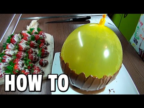 How To Make a Chocolate Bowl Using a Balloon