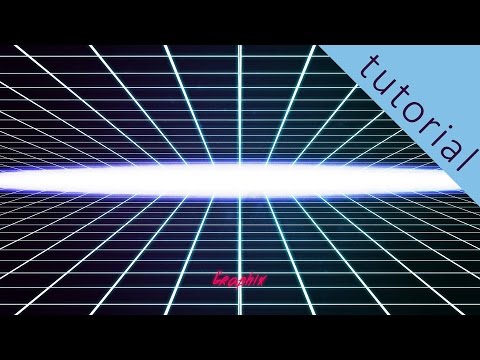 How To Make a Neon Grid 80s Based Wallpaper - Tutorial | Photoshop CC 2015 - GraphixTV