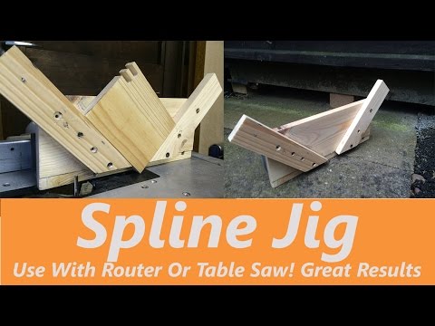 How To Make a Spline Jig (Use with Table Saw OR Router)