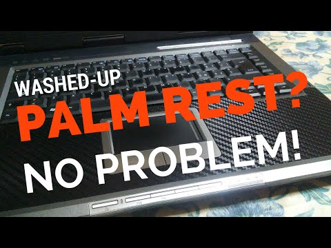 How To Restore your Washed-up Notebook Palm Rest with adhesive Vinyl