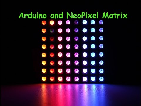 How To Run a 8x8 NeoPixel RGB Matrix ( WS2812 ) By Arduino