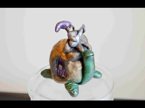 How To Sculpt A Miniature Fairy Turtle House In Polymer Clay   Time Lapse Speed Sculpt