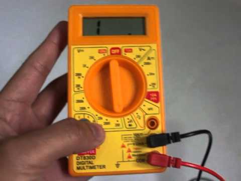 How To Use A Multimeter.