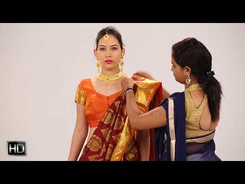 How To Wear A Saree In 2 Mins &amp;ndash; Indian Style Silk Saree For Wedding