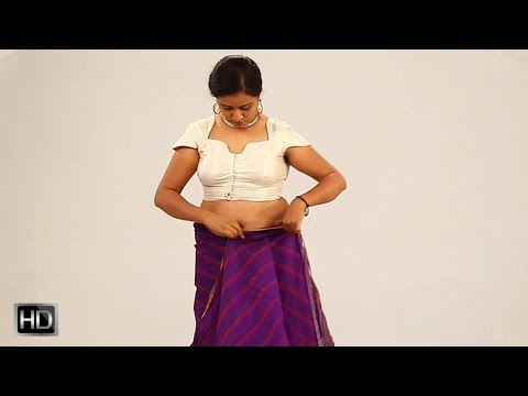 How To Wear A Saree Step By Step In 2 Mins Perfectly &amp;amp; Neatly To Look Slim -Coorg Style Sari Draping