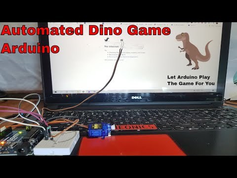 How To make Automated Chrome Dino T.rex Game using Arduino |Techeonics