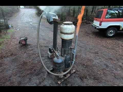 How a Wood Gasifier works, and How I Built Mine Out of Scrap Metal (w/Demonstration)