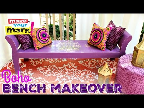 How to: Boho Bench Makeover