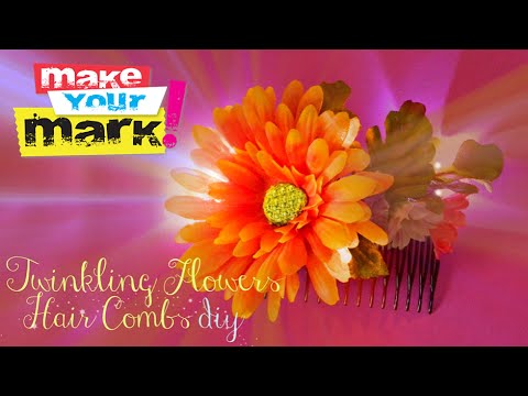 How to: Twinkling Flowers Hair Combs