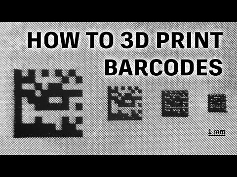 How to 3D Print Barcodes