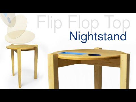 How to Build a Modern Nightstand / Side Table with a Flippable Top | DIY Woodworking Project