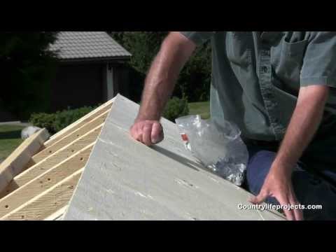 How to Build a Shed - Video 10 of 15 - How To Apply Roof Sheathing