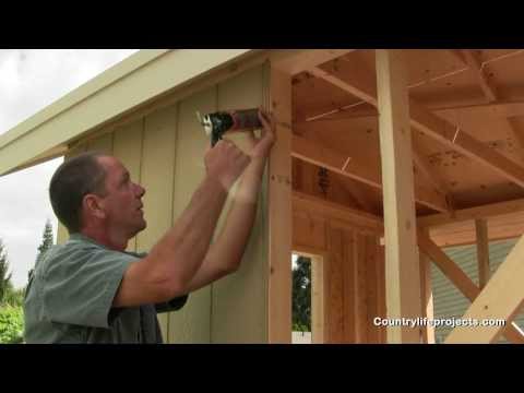 How to Build a Shed - Video 12 of 15 - Finish Install of LP Smart Side Panels