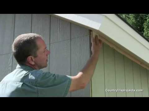 How to Build a Shed - Video 15 of 15 - Installing Exterior Trim on The Shed