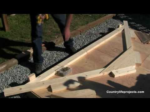 How to Build a Shed - Video 4 of 15 - Building The Shed Trusses