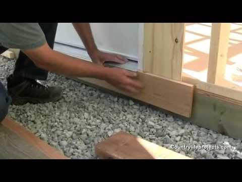 How to Build a Shed - Video 7 of 15 - Shed Skirting Options