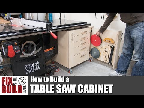 How to Build a Table Saw Cabinet | DIY Woodworking Storage