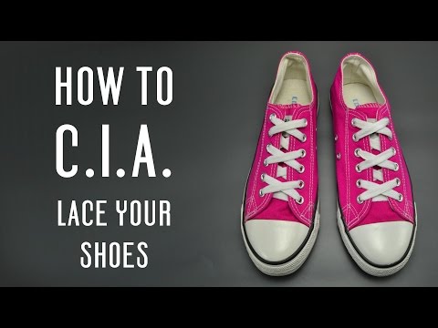 How to C.I.A. lace your shoes