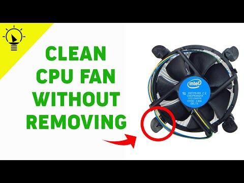 How to Clean a CPU Fan without Removing it