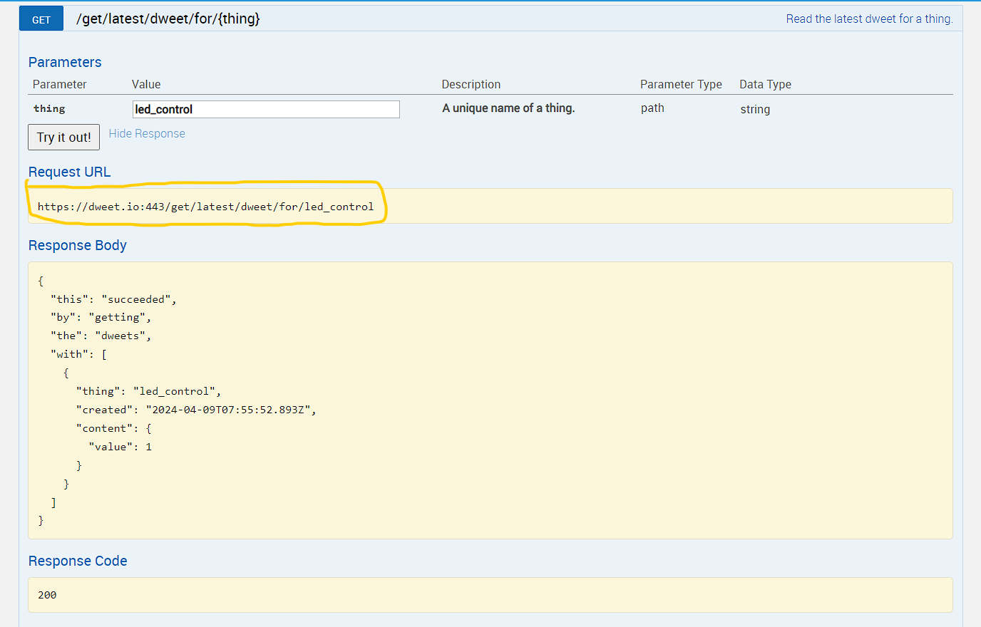 How to Control LED from Internet using Raspberry Pi Pico W - Get the URL.png