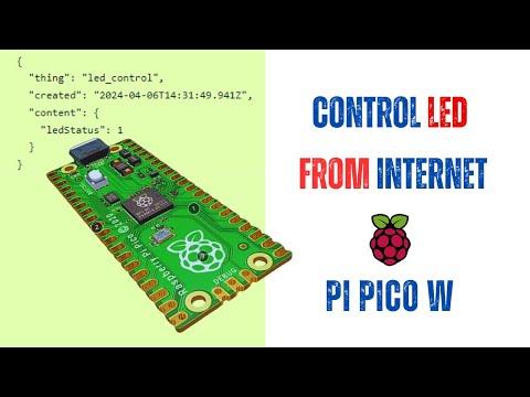 How to Control LED from the Internet using Raspberry Pi Pico W | Dweet.IO